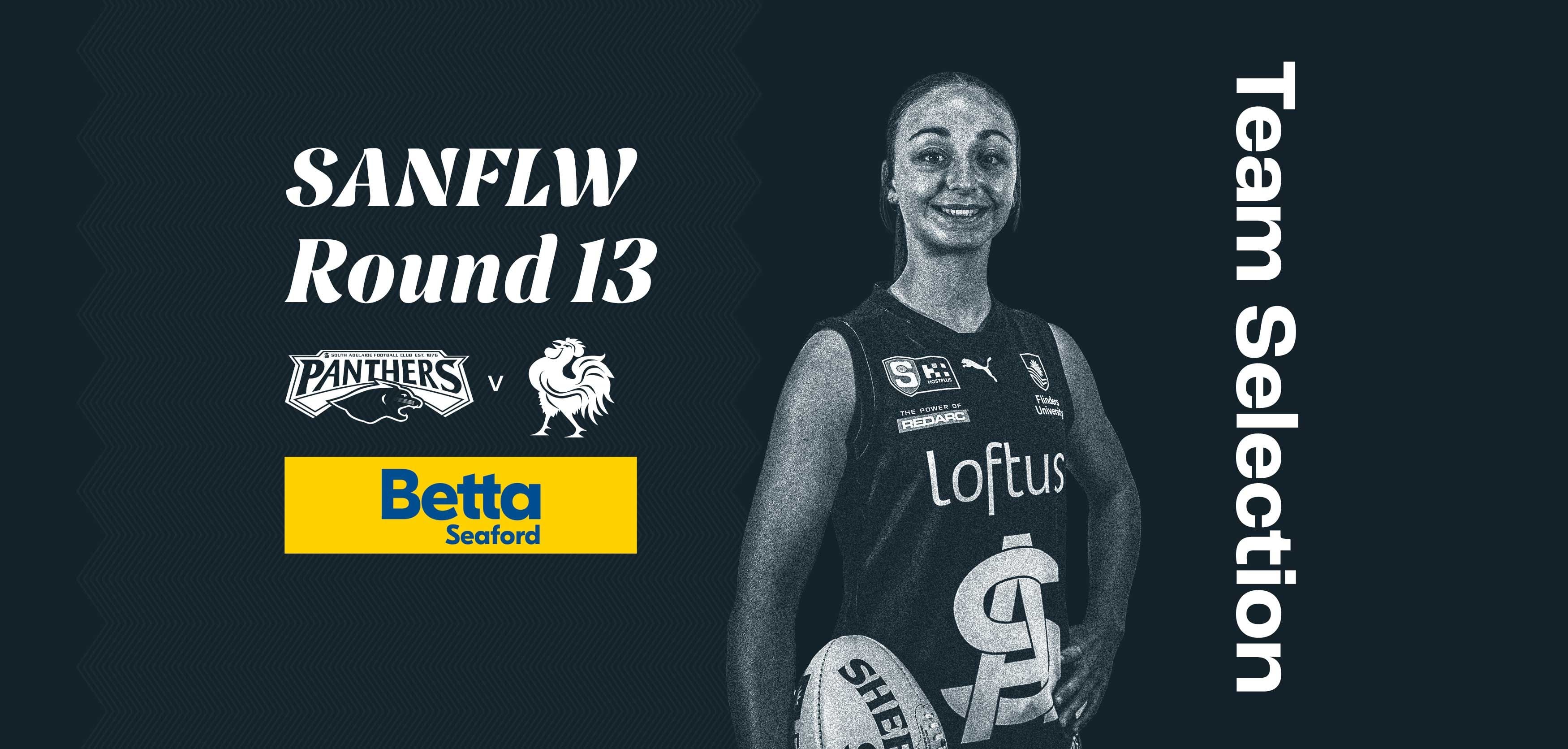 BETTA Team Selection: SANFLW Round 13 v North Adelaide BETTA Team Selection: SANFLW Round 13 v North Adelaide